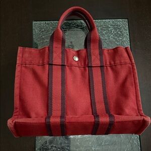 Hermes Fourre Tout PM Canvas Tote Handbag